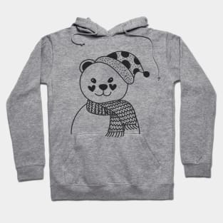 Cute Winter Polar Bear 2 Hoodie